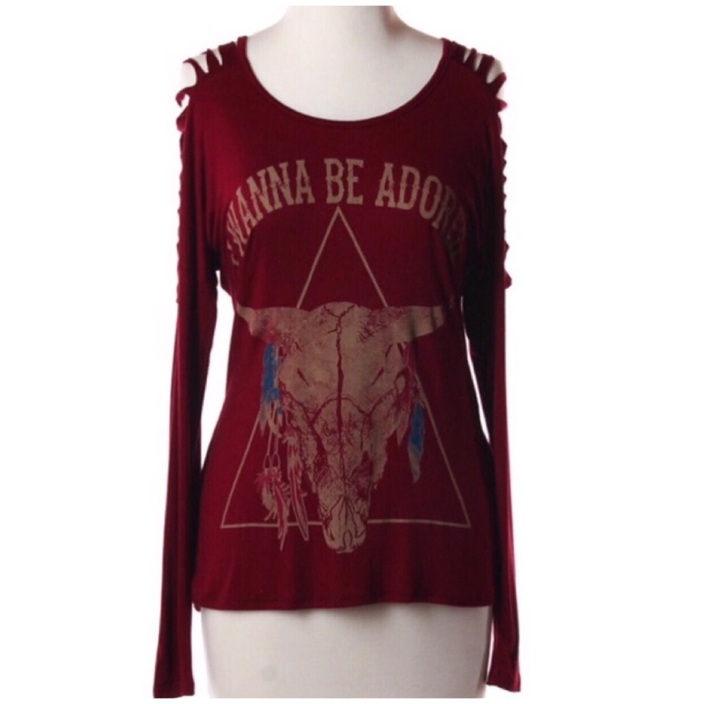 Maroon Bull Top